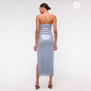 Abercrombie & Fitch Periwinkle Sequin Slip Dress